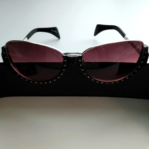 MIKLI SUNGLASSES BLACK ROSE GRADIENT Designer France Msrp $498 + - Picture 10 of 10